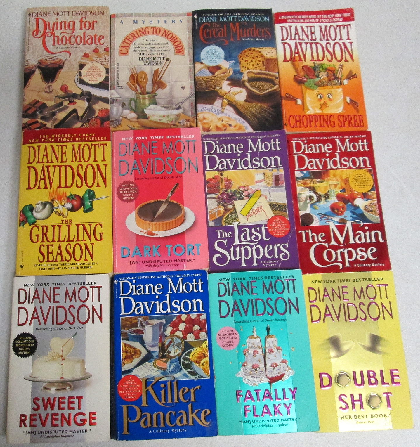 Lot 12 Diane Mott Davidson Paperbacks Goldy Schulz eBay